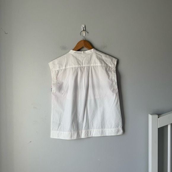 J. Crew Girl's White Embroidered Cotton Poplin Tunic NWT Size 14 - Picture 2 of 3